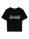 We11 Done Logo Cropped T-shirt In Black