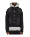 We11 Done Logo Denim Jacket In Black