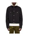 We11 Done Black Regular Fit Denim Jacket In Black