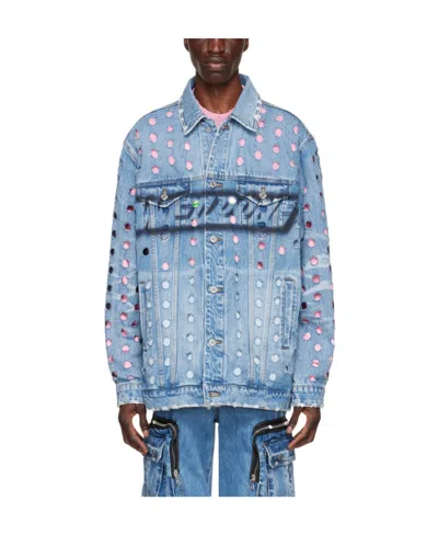 WE11 DONE LOGO DENIM JACKET