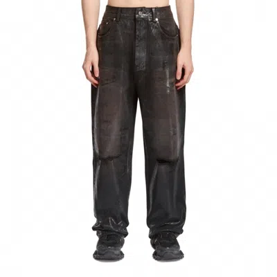 We11 Done Logo Denim Trousers In Black