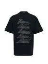 We11 Done Logo-detail T-shirt In Black