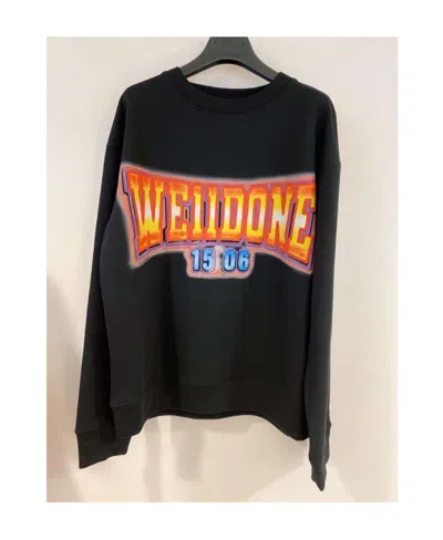 We11 Done Logo Details Hoodie In Black