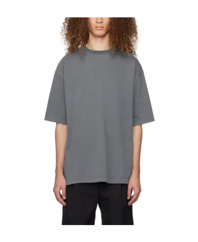 We11 Done Gray Spike T-shirt In Charcoal