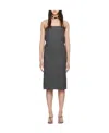 We11 Done Logo Dress In Black