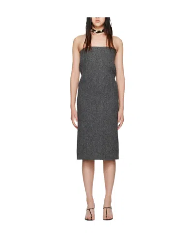 We11 Done Logo Dress In Black