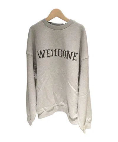 We11 Done Logo-embellished Sweatshirt In Nude