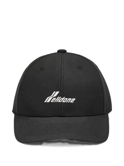 We11 Done Logo-embroidered Baseball Cap In Black