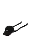 We11 Done Logo-embroidered Cap In Black
