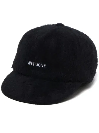 We11 Done Logo-embroidered Cap In Black