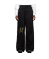 We11 Done Logo Embroidered Casual Pants In Black