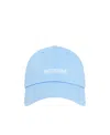 We11 Done Logo-embroidered Cotton Cap In Blue