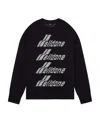 We11 Done Logo-embroidered Jumper In Black