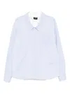 We11 Done Logo-embroidered Shirt In Blue