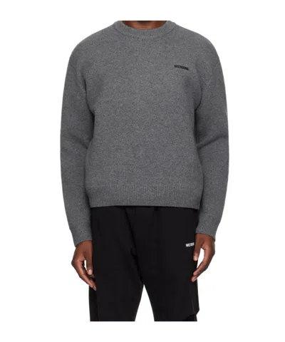 We11 Done Logo Embroidered Sweater In Black