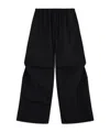 We11 Done Logo-embroidered Trousers In Black