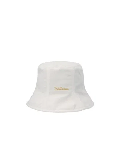 We11 Done Logo Fisherman's Hat In White