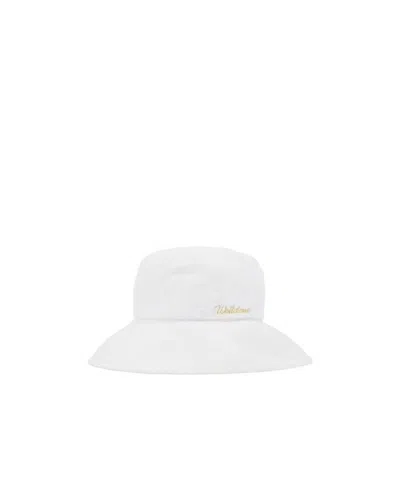 We11 Done Logo Fisherman's Hat In White