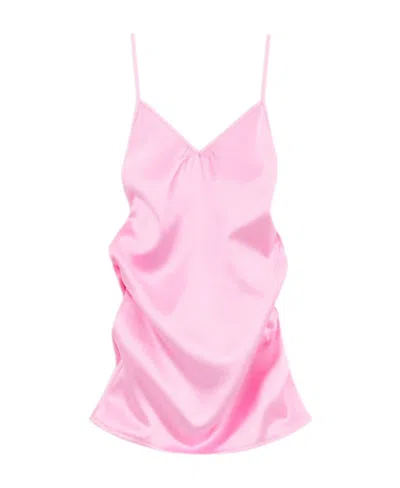 We11 Done Logo Halter Skirt In Pink