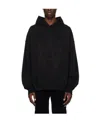We11 Done Logo Hooded Sweater In Black