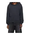 We11 Done Logo Hooded Sweater In Black
