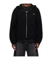 We11 Done Logo Hooded Sweater In Black