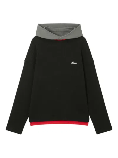 We11 Done Logo Hoodie In Animal Print