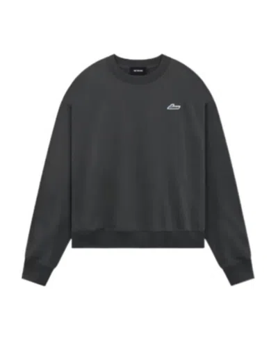 We11 Done Logo Hoodie In Black