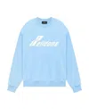 We11 Done Logo Hoodie In Blue