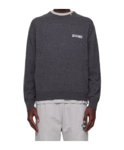 WE11 DONE LOGO KNIT PULLOVER SWEATER