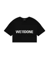 We11 Done Logo Letter Short-sleeved T-shirt In Black