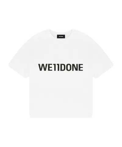 We11 Done Logo Letter T-shirt In White