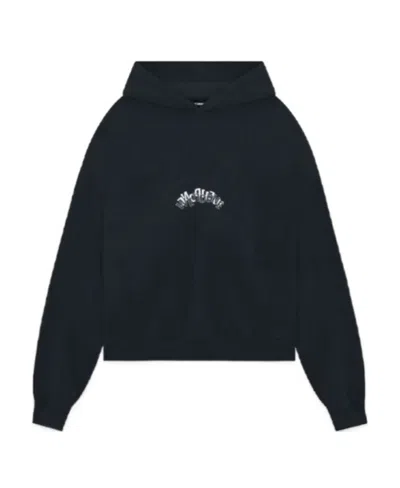 We11 Done Logo Long-sleeved Sweater In Black