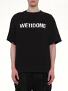 We11 Done Logo Loose-fit T-shirt In Black