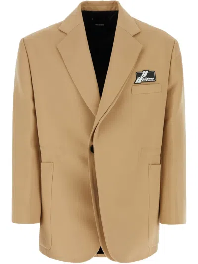 WE11 DONE LOGO-PATCH BLAZER
