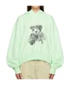 We11 Done Logo-patch Cotton Hoodie In White