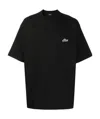 We11 Done Logo-patch Cotton T-shirt In Black