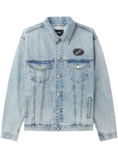 We11 Done Blue Paneled Denim Jacket