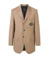 We11 Done Oversized Tailored Blazer In Nude