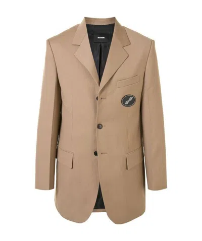 WE11 DONE LOGO PATCH SUIT JACKET