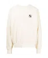 We11 Done Logo-patch Sweatshirt In White