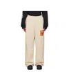 We11 Done Logo-patch Track Pants In Nude