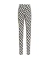 We11 Done White Wool & Cashmere Knit Logo Leggings In Gray