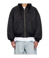 We11 Done Logo Pilot Casual Jacket In Green