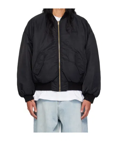 We11 Done Logo Pilot Casual Jacket In Green