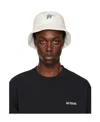 We11 Done Logo-print Bucket Hat In Black