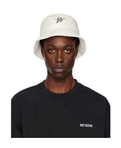 We11 Done Logo-print Bucket Hat In Black