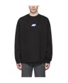 We11 Done Logo-print Cotton Sweater In Black