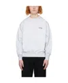 We11 Done Logo Print Cotton Sweatshirt In White