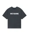 We11 Done Black Large Basic Logo T-shirt In Black